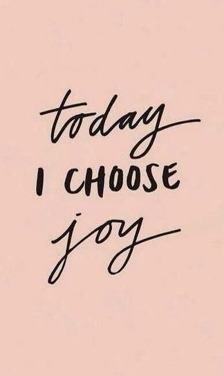 Today I choose...